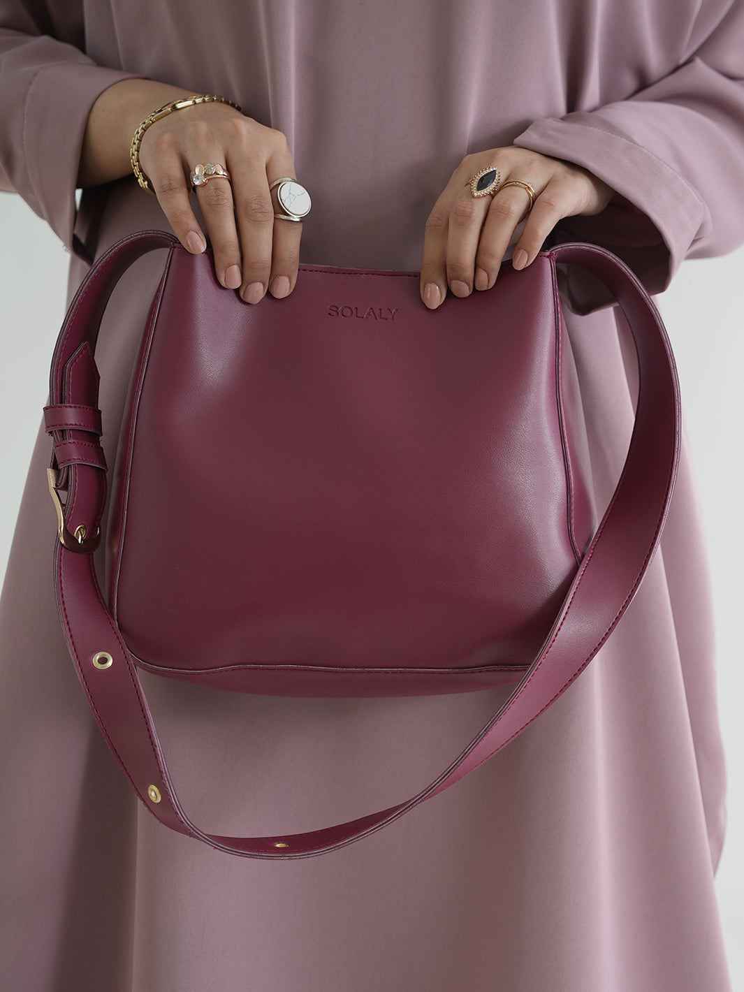 Smol Tote Bag - Maroon